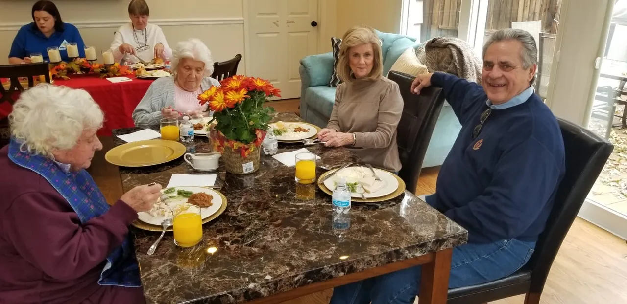 Home-cooked meal being served at Goshen Home Care