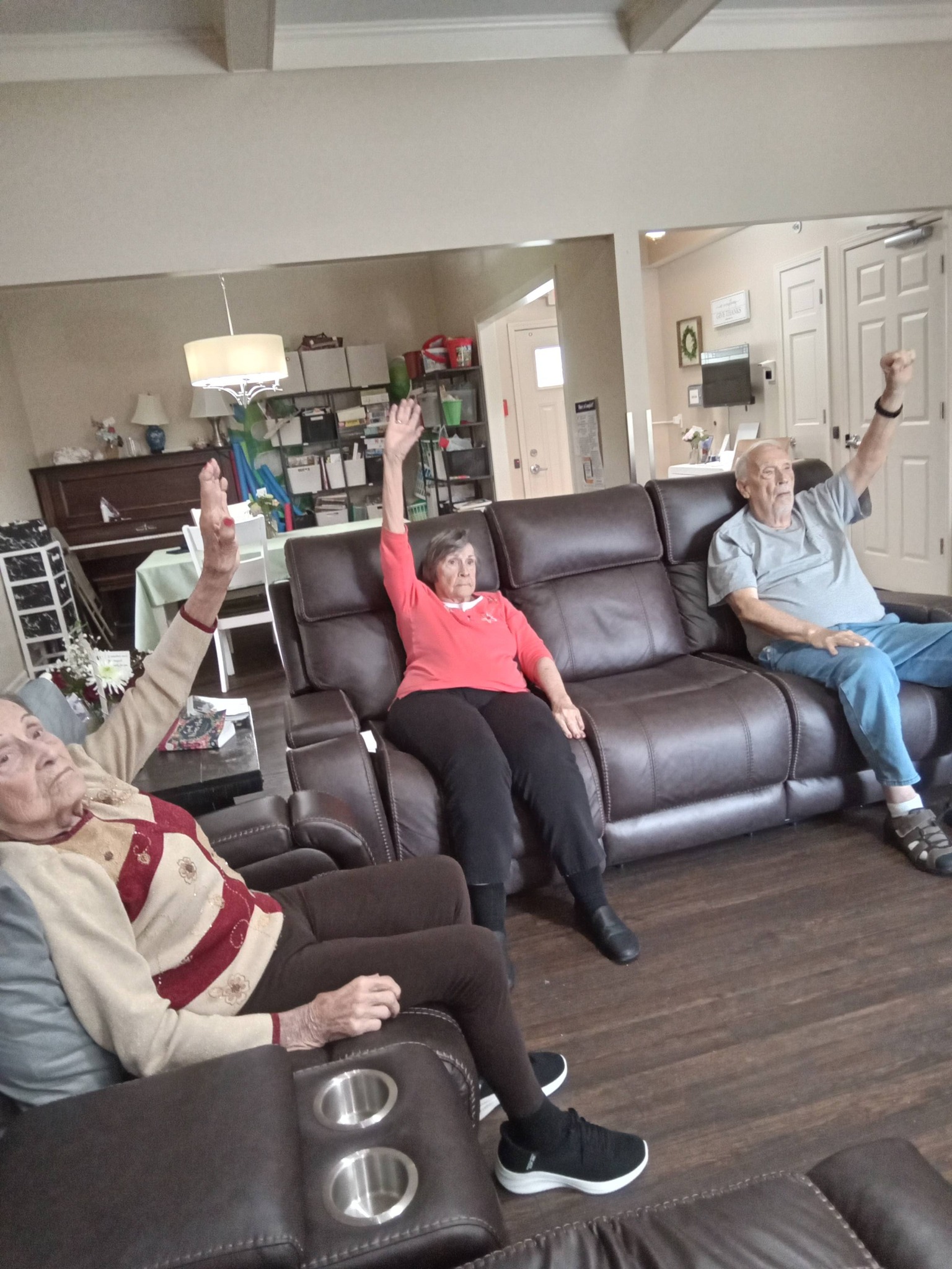 Caregiver coordinating a resident's prescriptions with the pharmacy at Goshen Home Care
